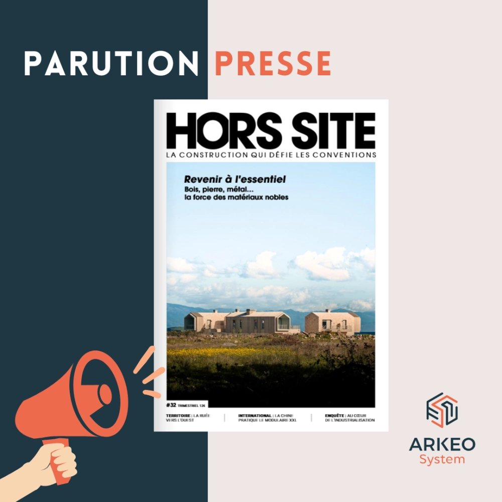 ARKEO SYSTEM MIS A L'HONNEUR DANS LE DERNIER NUMÉRO DU MAGAZINE HORS SITE